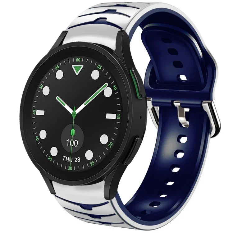 Curved Texture Silicone Watch Band, For Samsung Galaxy Watch 6 Classic 43mm, For Samsung Galaxy watch 5 Pro Golf Edition, For Samsung Galaxy watch 5 Golf Edition