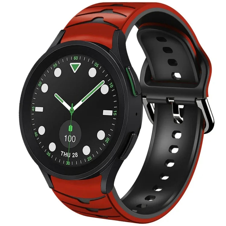 Curved Texture Silicone Watch Band, For Samsung Galaxy Watch 6 Classic 43mm, For Samsung Galaxy watch 5 Pro Golf Edition, For Samsung Galaxy watch 5 Golf Edition