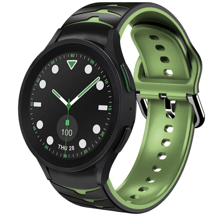 Curved Texture Silicone Watch Band, For Samsung Galaxy Watch 6 Classic 43mm, For Samsung Galaxy watch 5 Pro Golf Edition, For Samsung Galaxy watch 5 Golf Edition