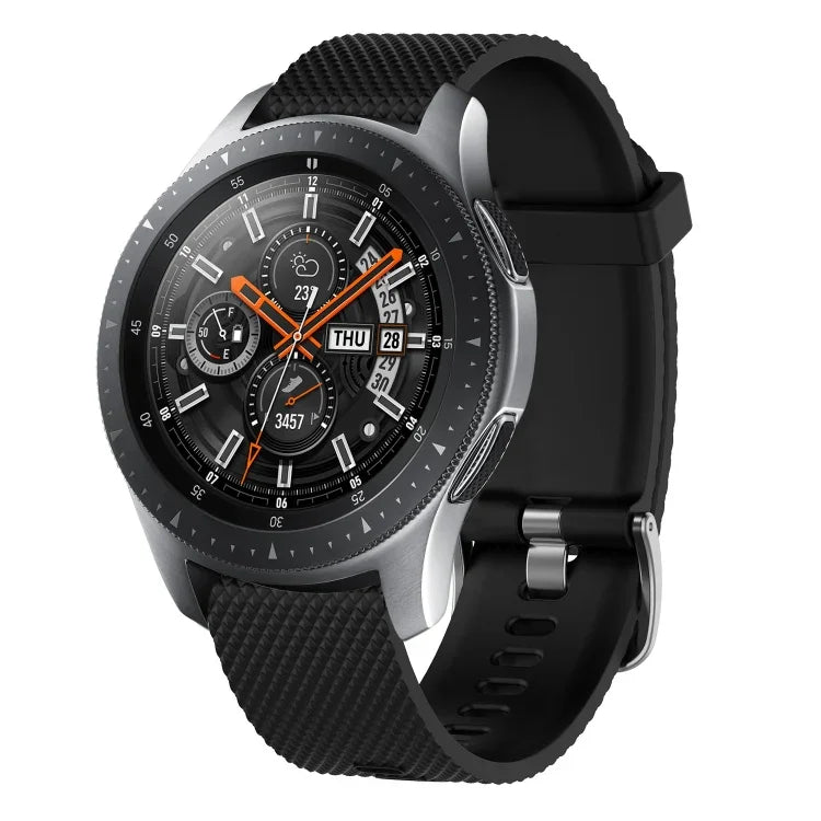 20mm Diamond Textured Silicone Watch Band, For Samsung  Galaxy Watch 4 Classic 42mm, For Samsung Galaxy Watch Active 2 44mm, For Samsung Galaxy Watch Active 2 40mm, For Samsung Galaxy Watch 42mm