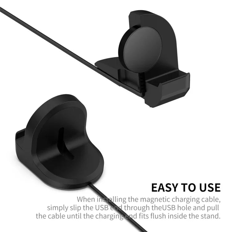 For Samsung Galaxy Watch6 / Watch6 Classic / Watch5 / Watch5 Pro JUNSUNMAY Silicone Charger Stand Non-Slip Base