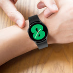 JUNSUNMAY Silicone Adjustable Strap + Full Coverage PMMA Screen Protector Kit, For Samsung Galaxy Watch6 Classic 43mm, For Samsung Galaxy Watch5 44mm, For Samsung Galaxy Watch5 Pro 45mm