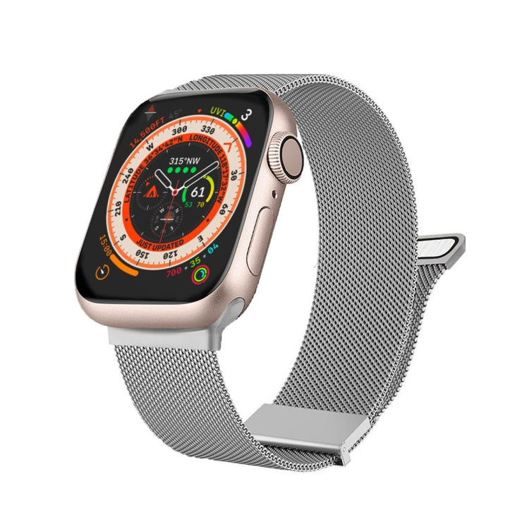 Milan Double Magnetic Steel Mesh Watch Band, For  Apple Watch 7 45mm, For Apple Watch SE 40mm, For Apple Watch SE 44mm, For Apple Watch 6 40mm, For Apple Watch 6 44mm, For Apple Watch 5 44mm