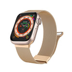 Milan Double Magnetic Steel Mesh Watch Band, For  Apple Watch 7 45mm, For Apple Watch SE 40mm, For Apple Watch SE 44mm, For Apple Watch 6 40mm, For Apple Watch 6 44mm, For Apple Watch 5 44mm
