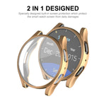 ENKAY Hat-Prince Full Coverage Electroplated Soft TPU Case with Screen Protection, For Samsung Galaxy Watch6 44mm, For Samsung Galaxy Watch6 40mm