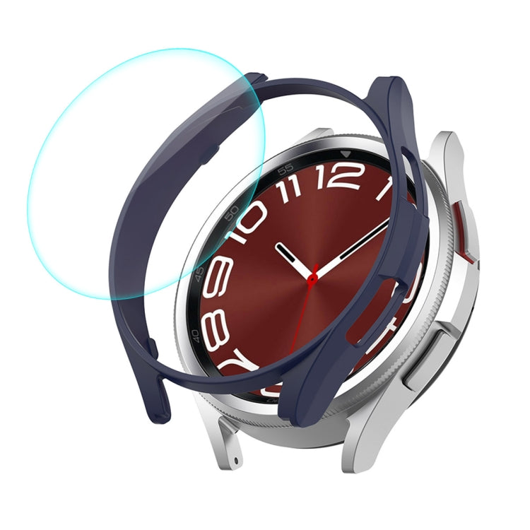 ENKAY Hat-Prince Electroplated Hard PC Case + 0.2mm 9H Glass Screen Protector, For Samsung Galaxy Watch6 Classic 47mm, For Samsung Galaxy Watch6 44mm, For Samsung Galaxy Watch6 40mm, For Samsung Galaxy Watch6 Classic 43mm