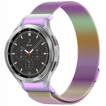 Button Style Milan Magnetic Metal Watch Band, For Samsung Galaxy Watch 6 Classic, For Samsung Galaxy Watch5 / 5 Pro, For Samsung Galaxy Watch4 / 4 Classic 46mm, For Samsung Galaxy Watch3 41mm