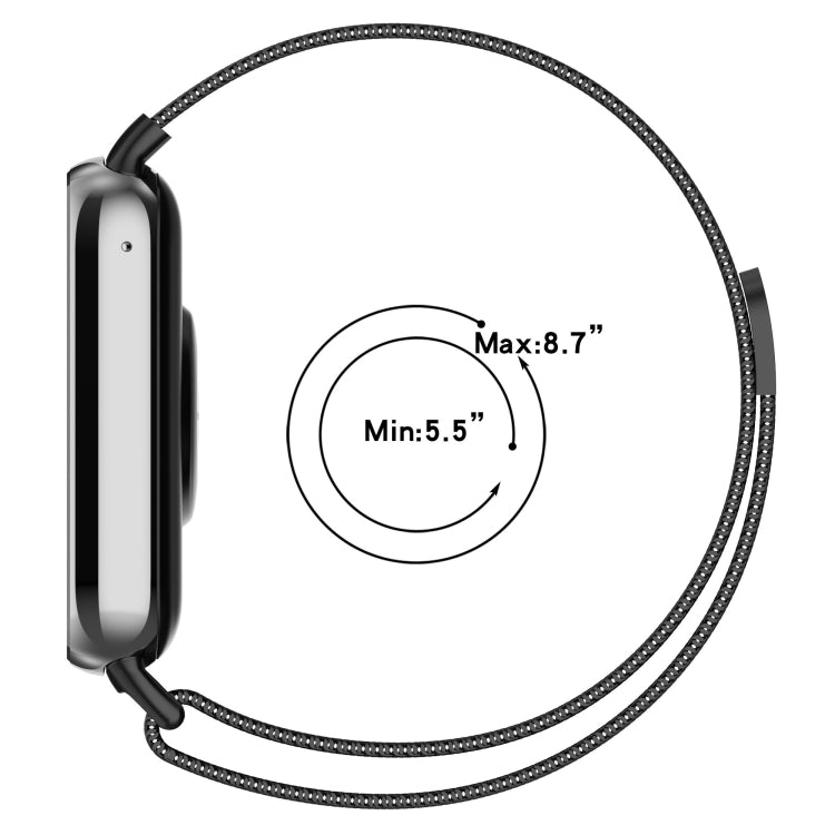 Milan Magnetic Steel Mesh Watch Band, For Xiaomi Band 10 Pro / 9 Pro / Redmi Watch 6