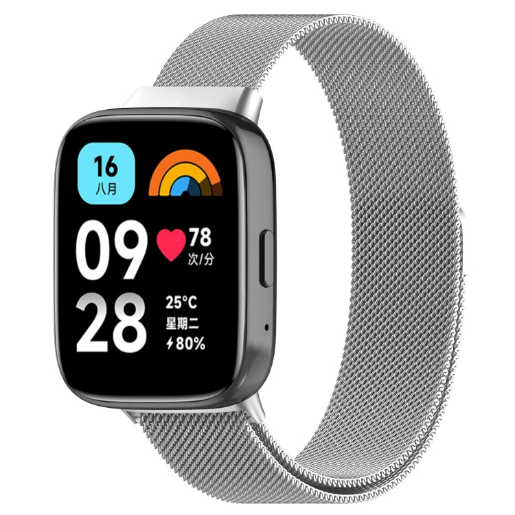 Milan Magnetic Steel Mesh Watch Band, For Redmi Watch 3 Active, For Redmi Watch 3 Lite