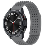 20mm Holes Breathable 3D Dots Silicone Watch Band, For Samsung Galaxy Watch 6 Classic 47mm, For Samsung Galaxy Watch 6 44mm, For Samsung Galaxy Watch 6 40mm