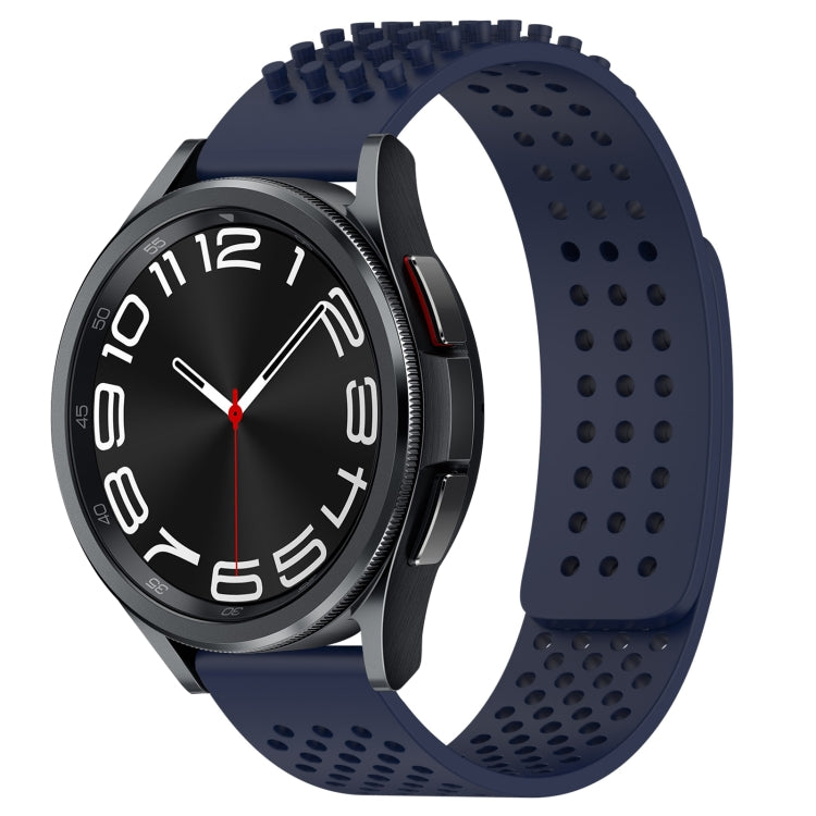 20mm Holes Breathable 3D Dots Silicone Watch Band, For Samsung Galaxy Watch 6 Classic 47mm, For Samsung Galaxy Watch 6 44mm, For Samsung Galaxy Watch 6 40mm