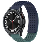 20mm Holes Breathable 3D Dots Silicone Watch Band, For Samsung Galaxy Watch 6 Classic 47mm, For Samsung Galaxy Watch 6 44mm, For Samsung Galaxy Watch 6 40mm