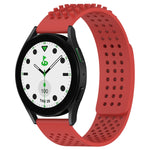 20mm Holes Breathable 3D Dots Silicone Watch Band, For Samsung Galaxy Watch 6 Classic 43mm, For Samsung Galaxy watch 5 Pro Golf Edition, For Samsung Galaxy watch 5 Golf Edition