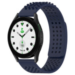 20mm Holes Breathable 3D Dots Silicone Watch Band, For Samsung Galaxy Watch 6 Classic 43mm, For Samsung Galaxy watch 5 Pro Golf Edition, For Samsung Galaxy watch 5 Golf Edition