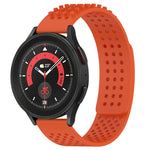 20mm Holes Breathable 3D Dots Silicone Watch Band, For Samsung Galaxy Watch 5  44mm, For Samsung Galaxy Watch 5 Pro  45mm, For Samsung Galaxy Watch 5  40mm
