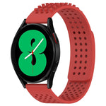 20mm Holes Breathable 3D Dots Silicone Watch Band, For Samsung Galaxy Watch 4 44mm, For Samsung Galaxy Watch 4 40mm, For Samsung  Galaxy Watch 4 Classic 46mm