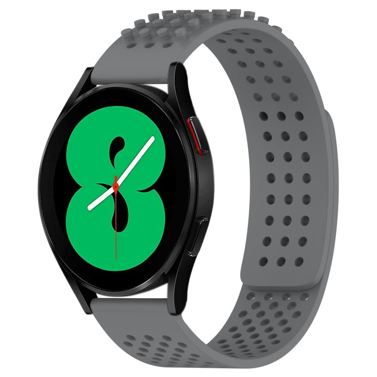 20mm Holes Breathable 3D Dots Silicone Watch Band, For Samsung Galaxy Watch 4 44mm, For Samsung Galaxy Watch 4 40mm, For Samsung  Galaxy Watch 4 Classic 46mm