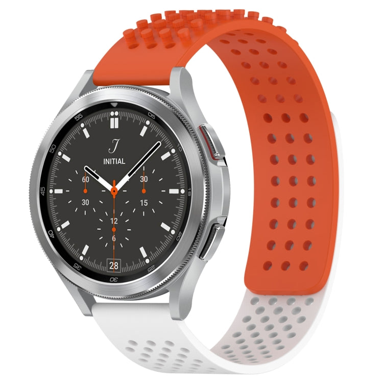 20mm Holes Breathable 3D Dots Silicone Watch Band, For Samsung Galaxy Watch 4 44mm, For Samsung Galaxy Watch 4 40mm, For Samsung  Galaxy Watch 4 Classic 46mm
