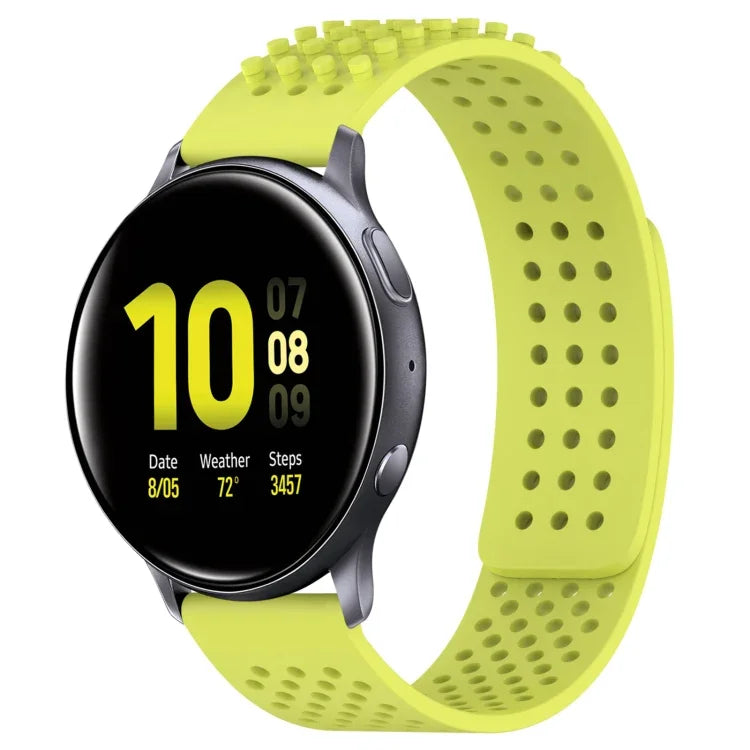 20mm Holes Breathable 3D Dots Silicone Watch Band, For Samsung  Galaxy Watch 4 Classic 42mm, For Samsung Galaxy Watch Active 2 44mm, For Samsung Galaxy Watch Active 2 40mm