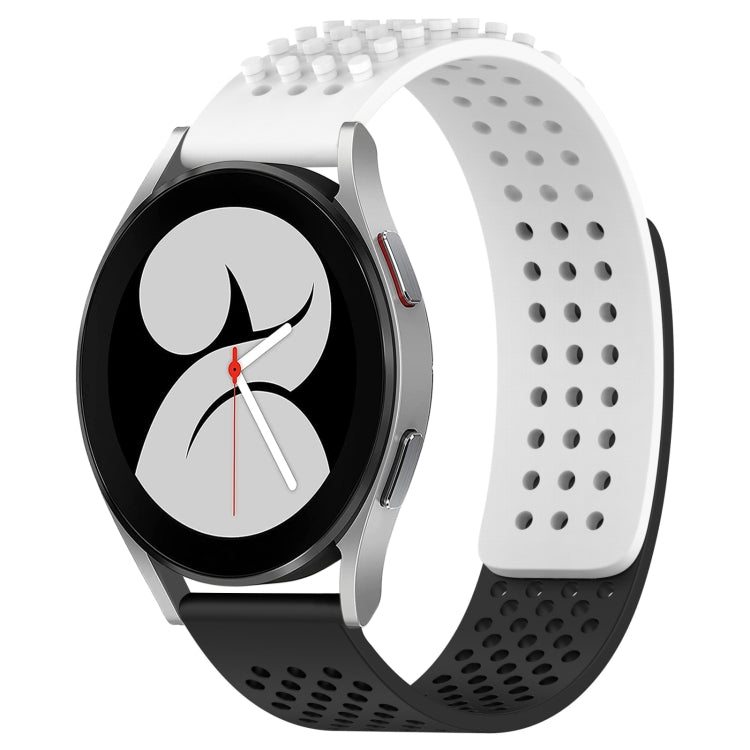 20mm Holes Breathable 3D Dots Silicone Watch Band, For Samsung Galaxy Watch 4 44mm, For Samsung Galaxy Watch 4 40mm, For Samsung  Galaxy Watch 4 Classic 46mm