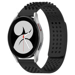20mm Holes Breathable 3D Dots Silicone Watch Band, For Samsung Galaxy Watch 4 44mm, For Samsung Galaxy Watch 4 40mm, For Samsung  Galaxy Watch 4 Classic 46mm
