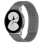 20mm Holes Breathable 3D Dots Silicone Watch Band, For Samsung Galaxy Watch 4 44mm, For Samsung Galaxy Watch 4 40mm, For Samsung  Galaxy Watch 4 Classic 46mm