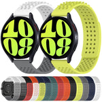 20mm Holes Breathable 3D Dots Silicone Watch Band, For Samsung Galaxy Watch 6 Classic 43mm, For Samsung Galaxy watch 5 Pro Golf Edition, For Samsung Galaxy watch 5 Golf Edition