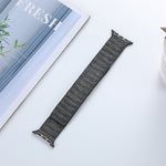 Denim Magnetic Watch Band, For Apple Watch Ultra 49mm, For Apple Watch 8 41mm, For Apple Watch 8 45mm, For  Apple Watch SE 2022 40mm, For Apple Watch SE 2022 44mm, For Apple Watch 7 41mm, For Apple Watch 7 45mm, For Apple Watch SE 40mm                 ...