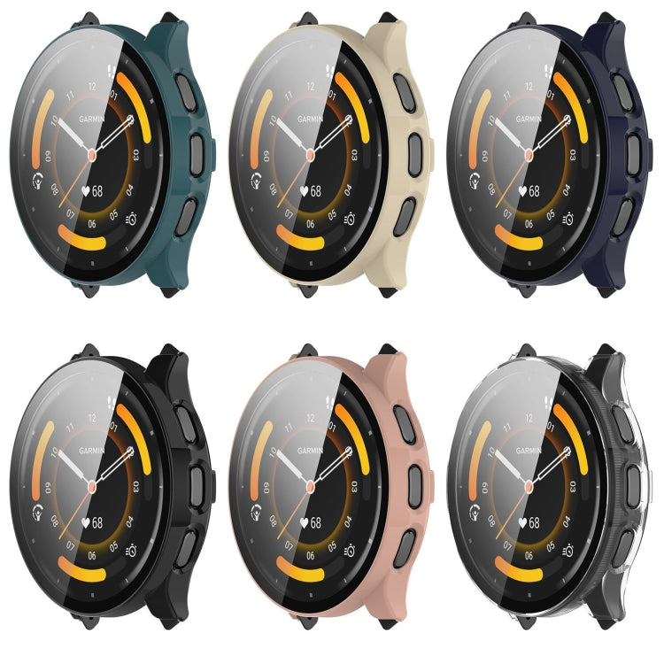 PC + Tempered Film Integrated Watch Protective Case, For Garmin Venu 3