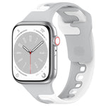 Double Color Silicone Watch Band, For Apple Watch 5 44mm, For Apple Watch 5 40mm, For Apple Watch 4 44mm, For Apple Watch 4 40mm