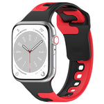Double Color Silicone Watch Band, For Apple Watch 5 44mm, For Apple Watch 5 40mm, For Apple Watch 4 44mm, For Apple Watch 4 40mm