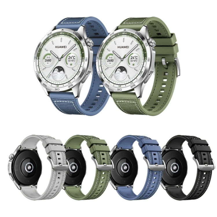 Nylon Silicone Leather Watch Band, For Huawei Watch GT4 46mm, For Huawei Watch 4 Pro, For Huawei Watch 4