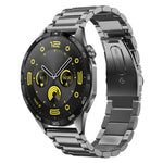 Three Bead Stainless Steel Metal Watch Band, For Huawei Watch GT4 46mm