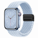 Nylon Woven Magnetic Fold Buckle Watch Band, For Apple Watch Series 9 41mm, For Apple Watch Ultra 49mm