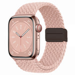 Nylon Woven Magnetic Fold Buckle Watch Band, For Apple Watch Series 9 41mm, For Apple Watch Ultra 49mm