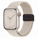 Nylon Woven Magnetic Fold Buckle Watch Band, For Apple Watch Series 9 41mm, For Apple Watch Ultra 49mm