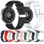 Official Steps Style Silver Buckle Silicone Watch Band, For Huawei Watch GT4 46mm, For Huawei Watch GT4 41mm