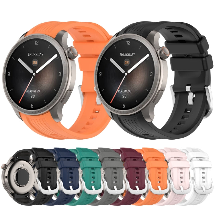 Vertical Texture Silicone Watch Band, For Amazfit Balance A2286