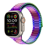 Bamboo Magnetic Stainless Steel Metal Watch Strap, For Apple Watch SE 2023 44mm, For Apple Watch SE 2023 40mm, For Apple Watch Ultra 2 49mm, For Apple Watch Series 9 45mm, For Apple Watch Series 9 41mm, For Apple Watch Ultra 49mm