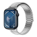 Bamboo Magnetic Stainless Steel Metal Watch Strap, For Apple Watch SE 2023 44mm, For Apple Watch SE 2023 40mm, For Apple Watch Ultra 2 49mm, For Apple Watch Series 9 45mm, For Apple Watch Series 9 41mm, For Apple Watch Ultra 49mm