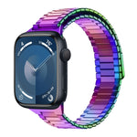 Bamboo Magnetic Stainless Steel Metal Watch Strap, For Apple Watch SE 2023 44mm, For Apple Watch SE 2023 40mm, For Apple Watch Ultra 2 49mm, For Apple Watch Series 9 45mm, For Apple Watch Series 9 41mm, For Apple Watch Ultra 49mm