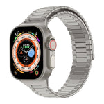 Bamboo Magnetic Stainless Steel Metal Watch Strap, For Apple Watch SE 2023 44mm, For Apple Watch SE 2023 40mm, For Apple Watch Ultra 2 49mm, For Apple Watch Series 9 45mm, For Apple Watch Series 9 41mm, For Apple Watch Ultra 49mm