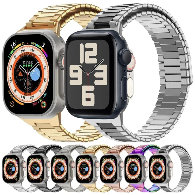 Bamboo Magnetic Stainless Steel Metal Watch Strap, For Apple Watch Series 3 38mm, For Apple Watch Series 3 42mm