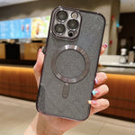 Glitter Electroplating MagSafe TPU Phone Case, For iPhone 16 Pro, For iPhone 16 Plus, For iPhone 16, For iPhone 15 Pro Max, For iPhone 15 Pro, For iPhone 15 Plus