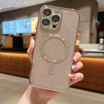 Glitter Electroplating MagSafe TPU Phone Case, For iPhone 17e / 16e, For iPhone 17 Pro Max, For iPhone 17 Pro, For iPhone 17, For iPhone Air, For iPhone 16 Pro Max