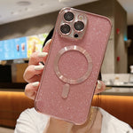 Glitter Electroplating MagSafe TPU Phone Case, For iPhone 17e / 16e, For iPhone 17 Pro Max, For iPhone 17 Pro, For iPhone 17, For iPhone Air, For iPhone 16 Pro Max