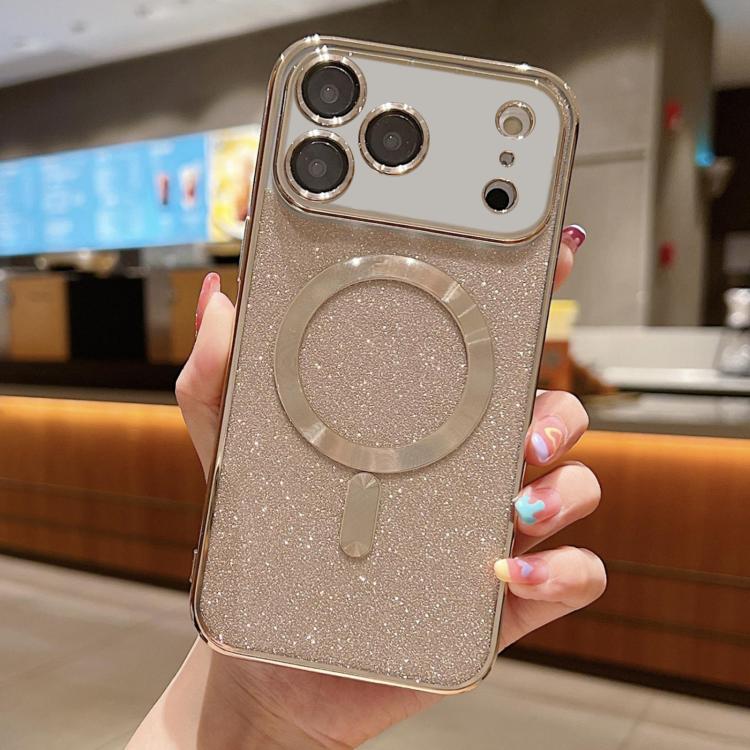 Glitter Electroplating MagSafe TPU Phone Case, For iPhone 17e / 16e, For iPhone 17 Pro Max, For iPhone 17 Pro, For iPhone 17, For iPhone Air, For iPhone 16 Pro Max