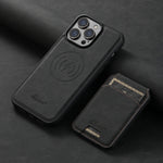 Suteni H16 Litchi Texture Leather Detachable Wallet Back Phone Case, For iPhone 12 Pro, For iPhone 17e / 16e