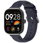 Round Tail Top Layer Leather Watch Band, For Xiaomi Band 10 Pro / Band 9 Pro / Band 8 Pro, For Redmi Watch 6 / Watch 5 / Watch 4