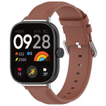 Round Tail Top Layer Leather Watch Band, For Xiaomi Band 10 Pro / Band 9 Pro / Band 8 Pro, For Redmi Watch 6 / Watch 5 / Watch 4
